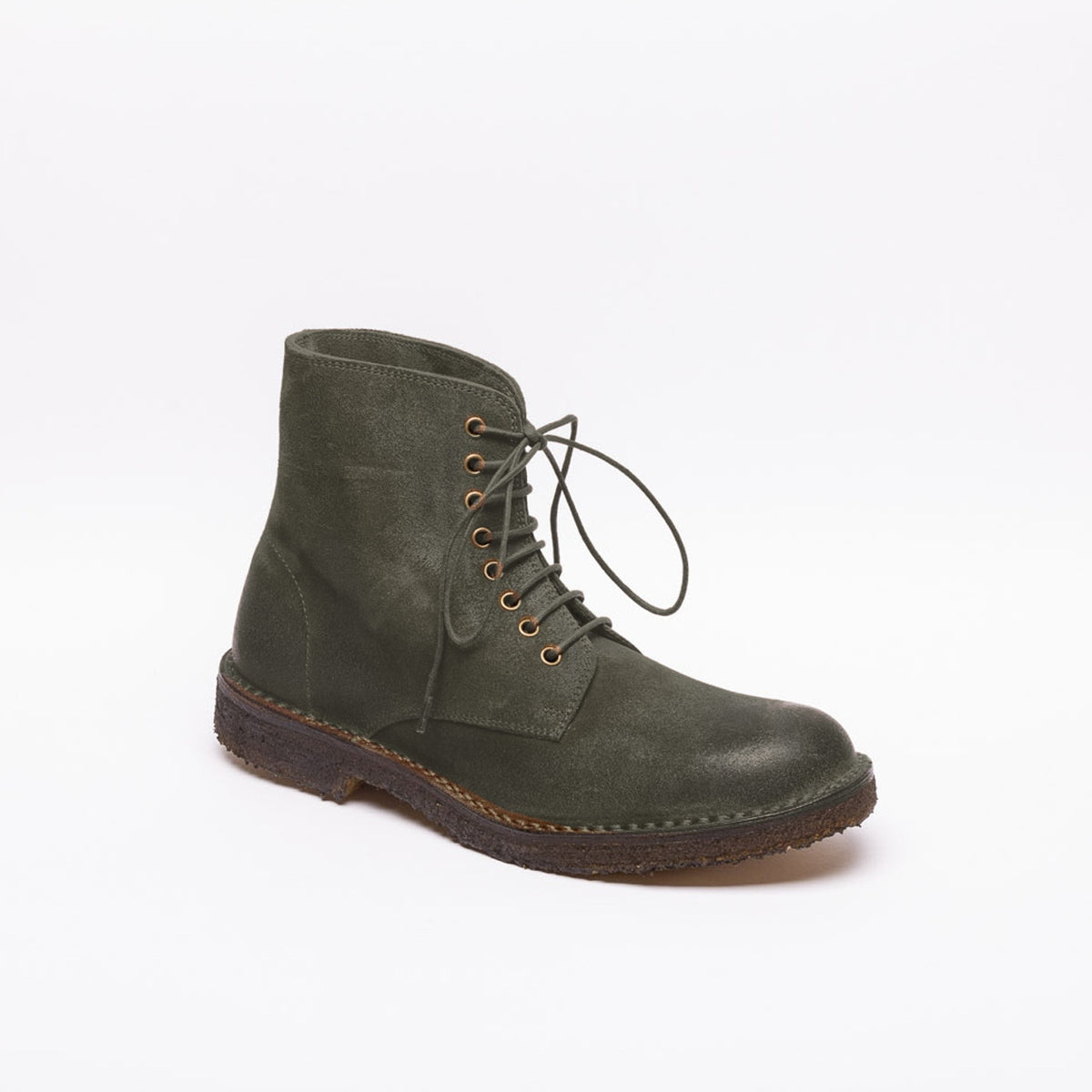 Stivale derby Astorflex Starflex Heritage in camoscio cerato verde
