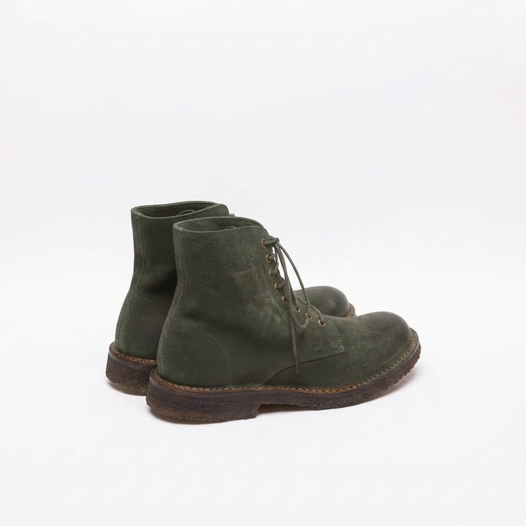 Stivale derby Astorflex Starflex Heritage in camoscio cerato verde