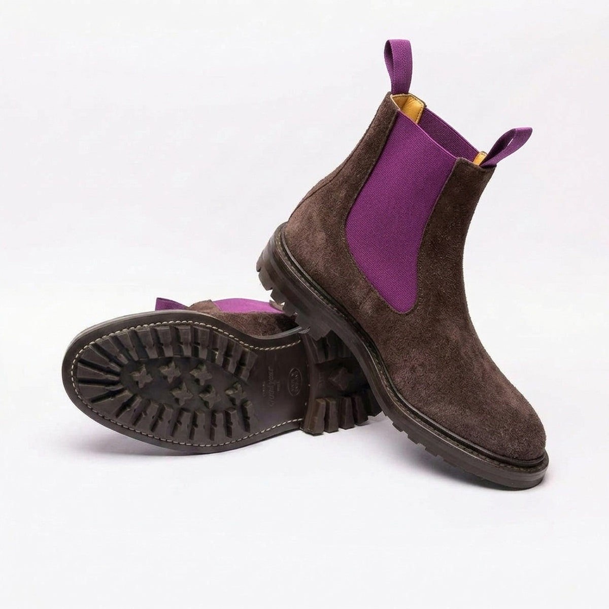 Stivale chelsea Tricker's Stephen in camoscio marrone