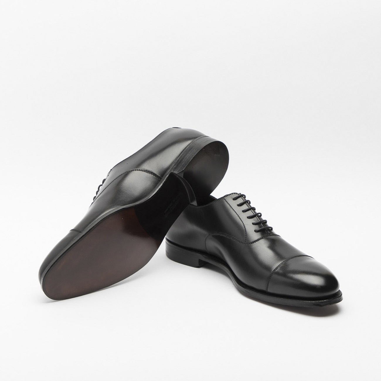 Scarpa stringata Crockett & Jones Lonsdale in pelle nera