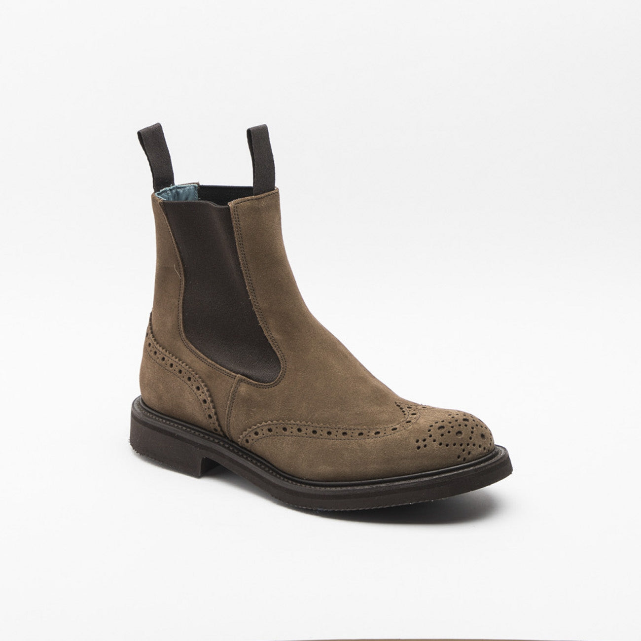 Polacco Tricker’s Henry in camoscio castorino marrone