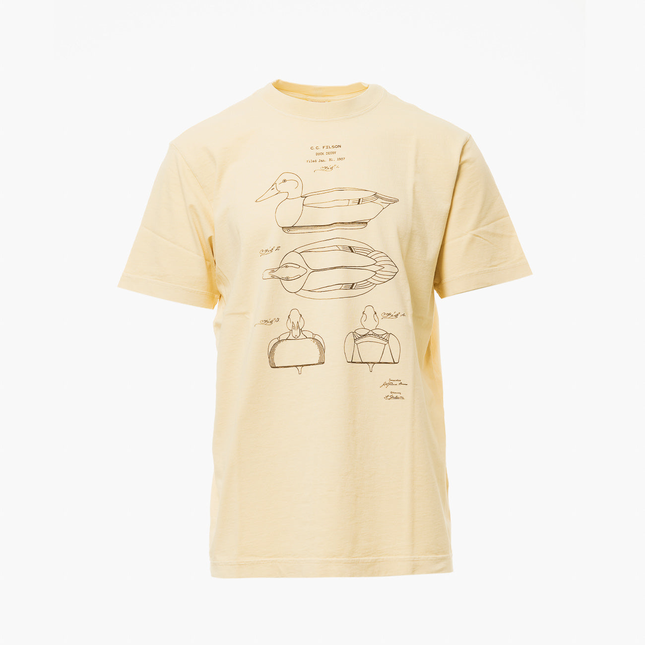 T-shirt a maniche corte Filson Pioneer Graphic in cotone beige