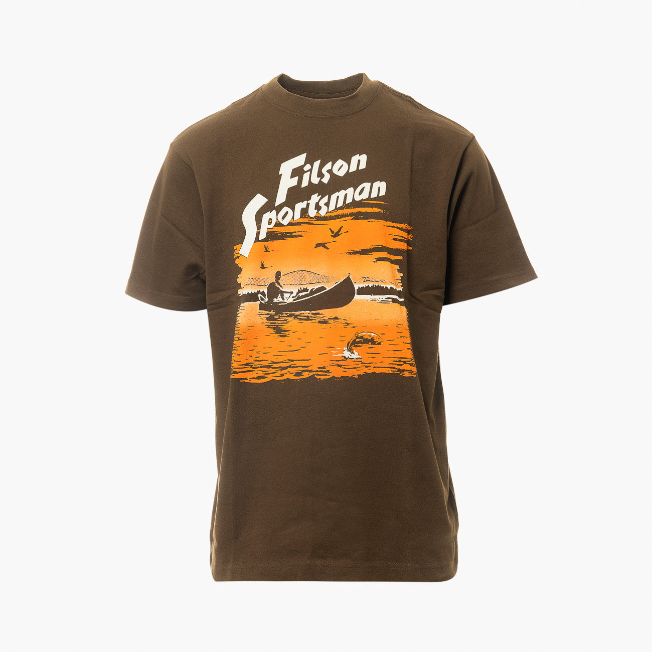 T-shirt a maniche corte Filson Pioneer Graphic in cotone marrone