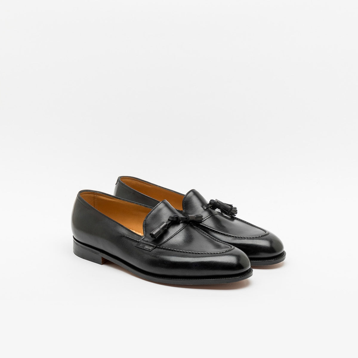 John Lobb Callington tassel loafer in black leather – Borghini