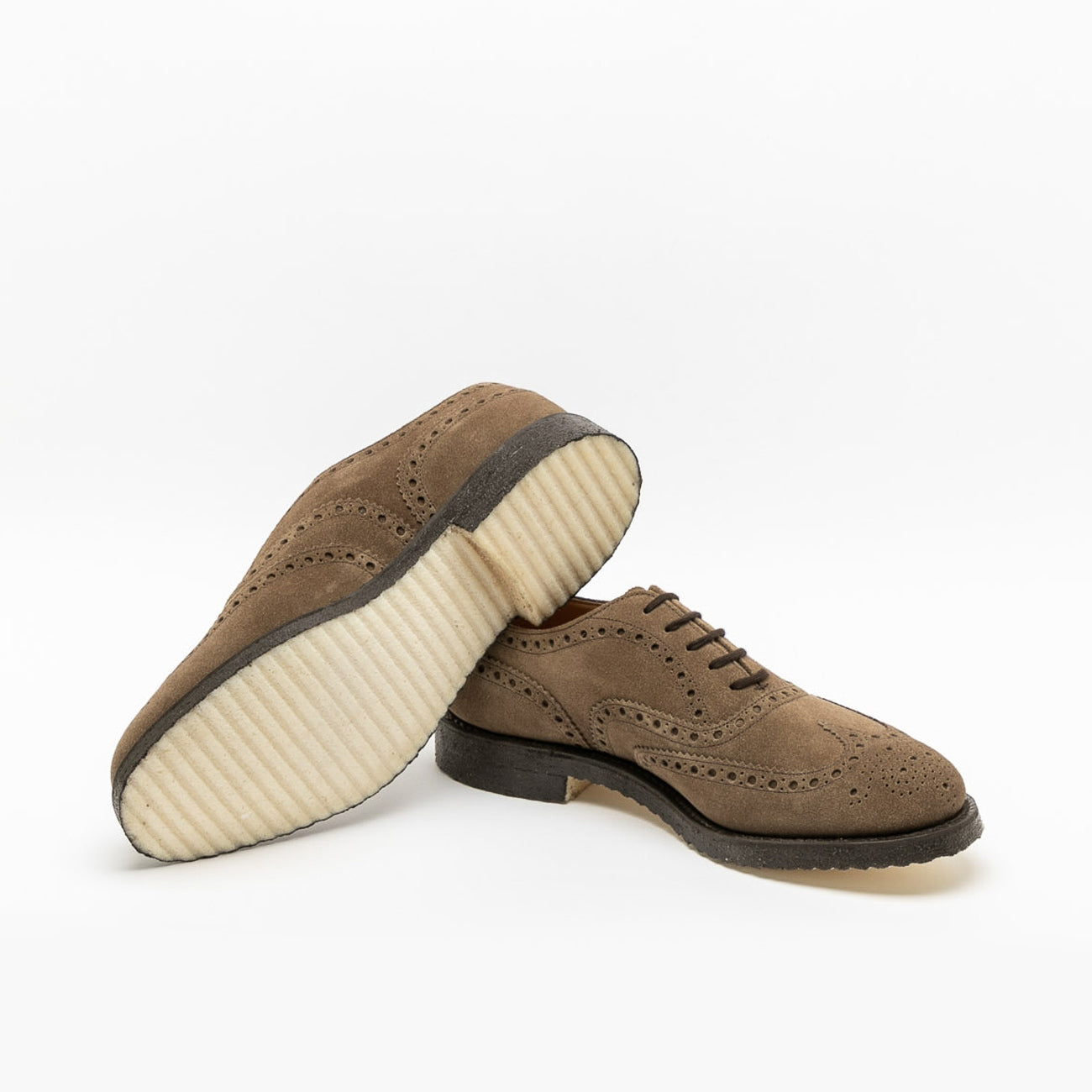 Church's Fairfield 81 oxford lace-up in mud suede (Fitting G)