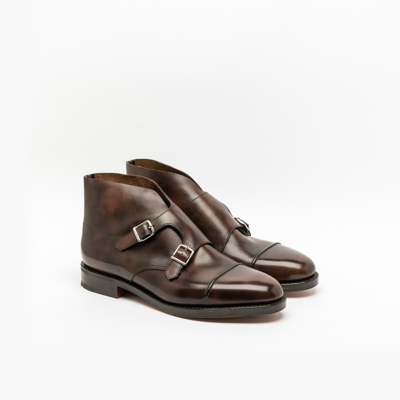 John Lobb William II Boot double buckle ankle boot in brown