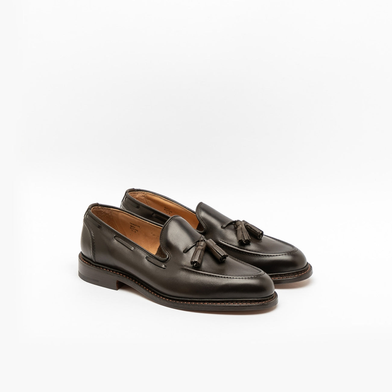 Tricker's Elton tassel loafer in brown leather (leather sole) – Borghini