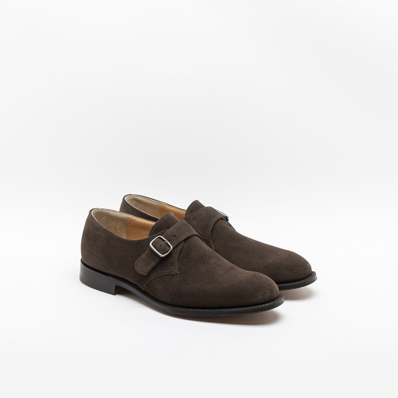 Church's Becket 173 single buckle in brown suede