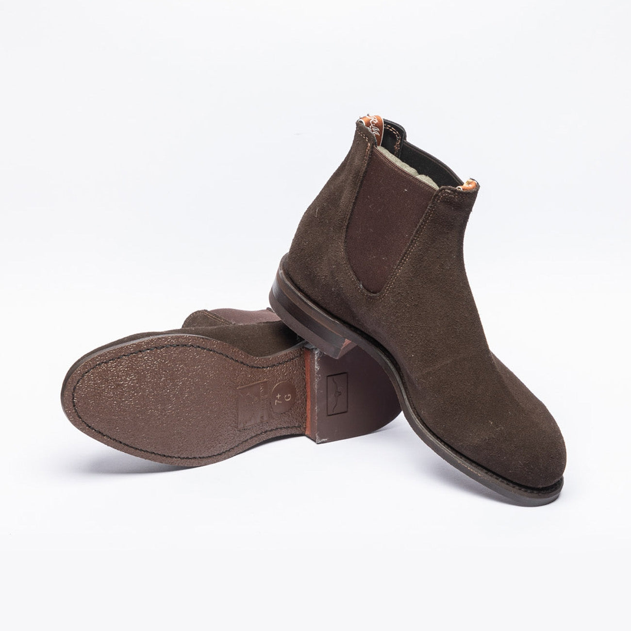 R.M. Williams Brown Suede Classic Turnout Chelsea Boots R.M.Williams