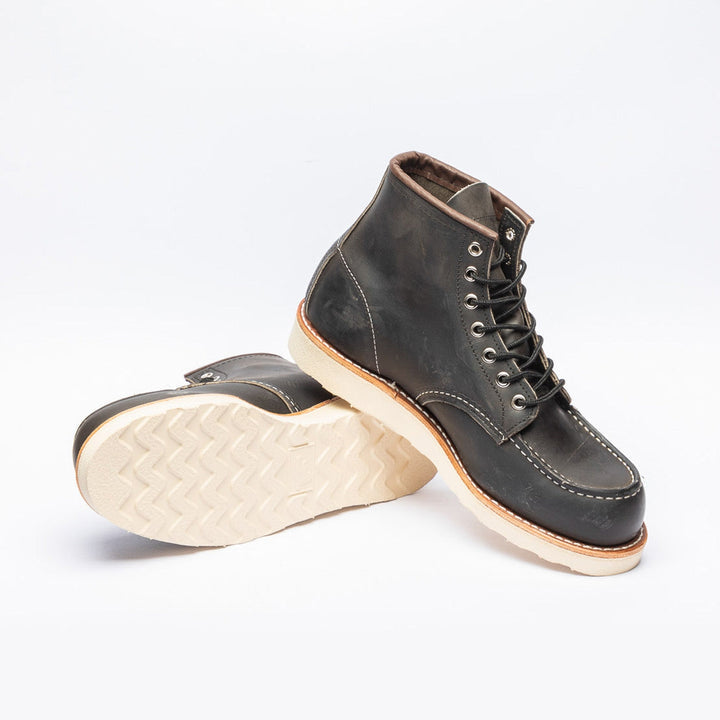 Polacco derby Red Wing Moc Toe 8890 in pelle grigia