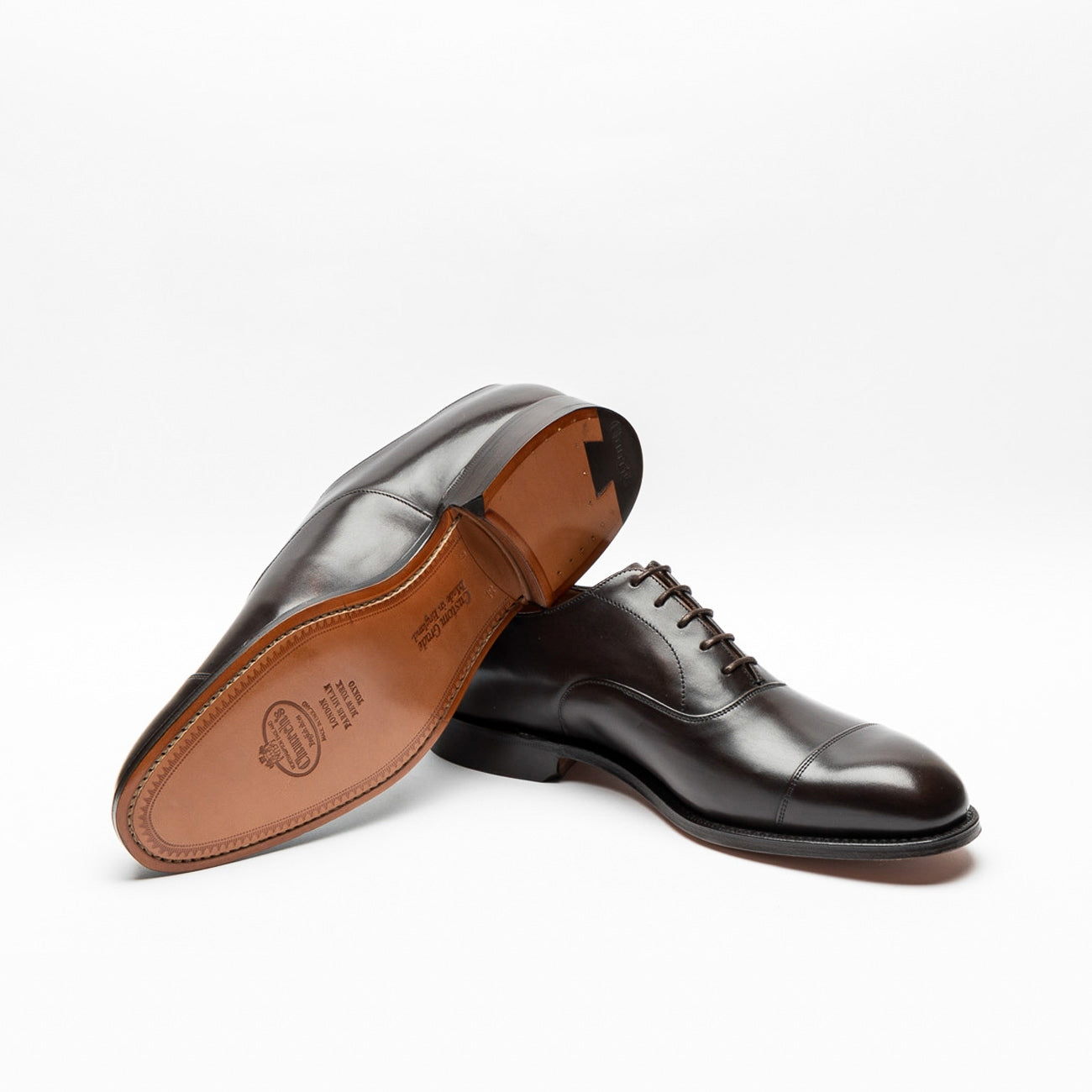 Church's Consul 173 oxford lace-up in brown leather (Burnt Superior Calf)