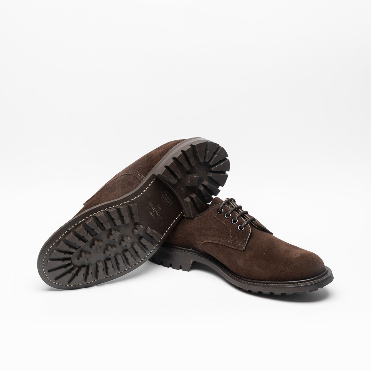 Tricker's Daniel derby lace-up in brown suede – Borghini