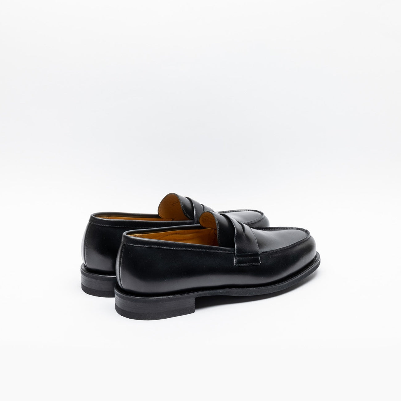 Paraboot Adonis penny loafer moccasin in black leather