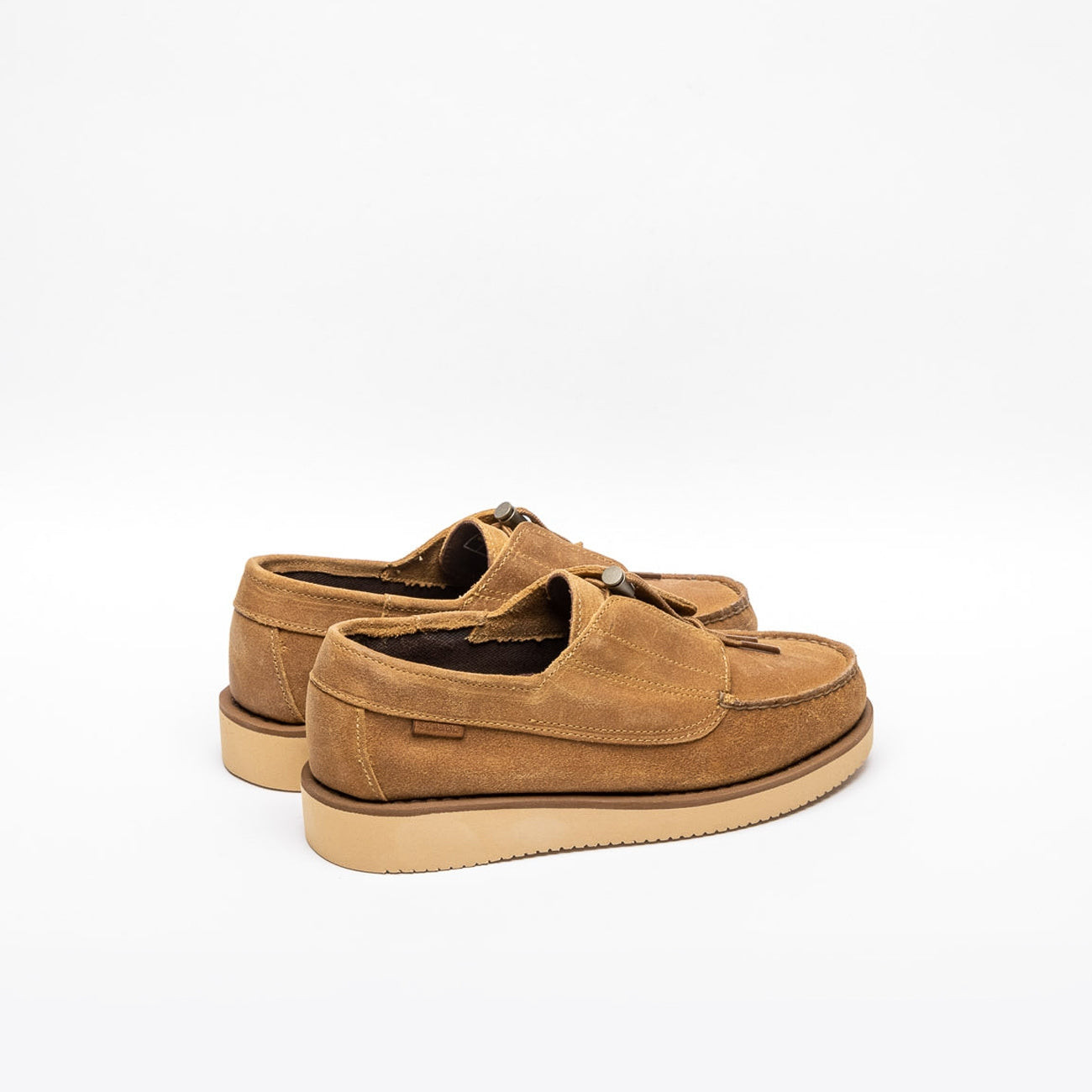 Sebago x Engineered Garments Coverdeck derby shoe in sand suede