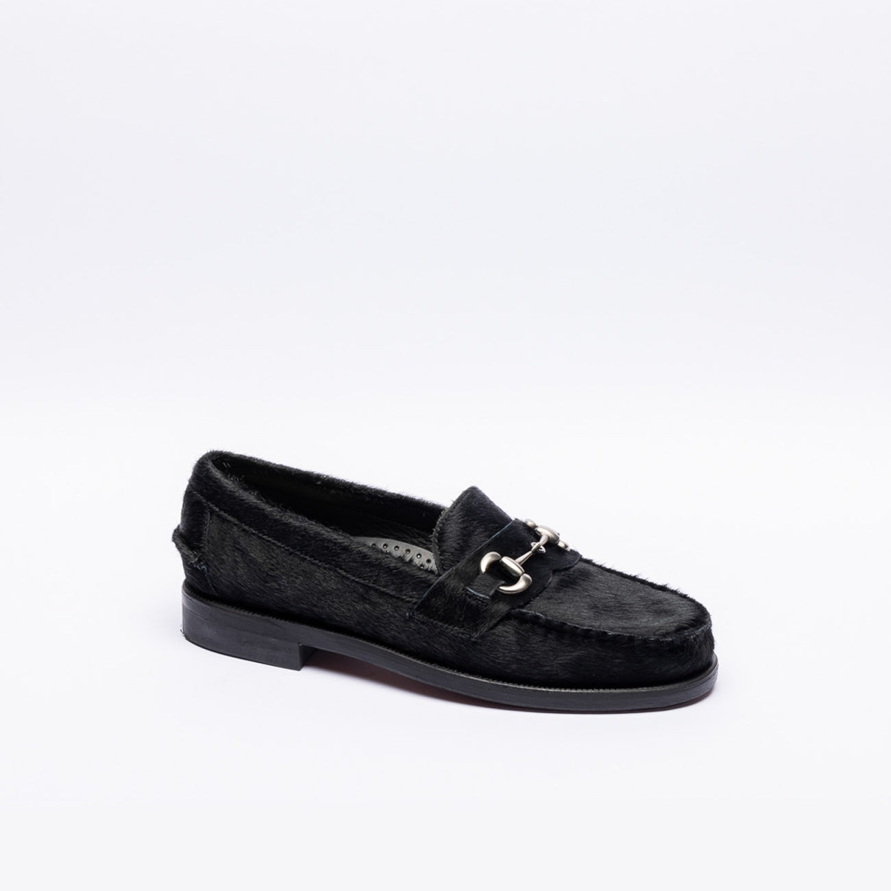 Mocassino uomo Sebago Joe Wild in cavallino nero
