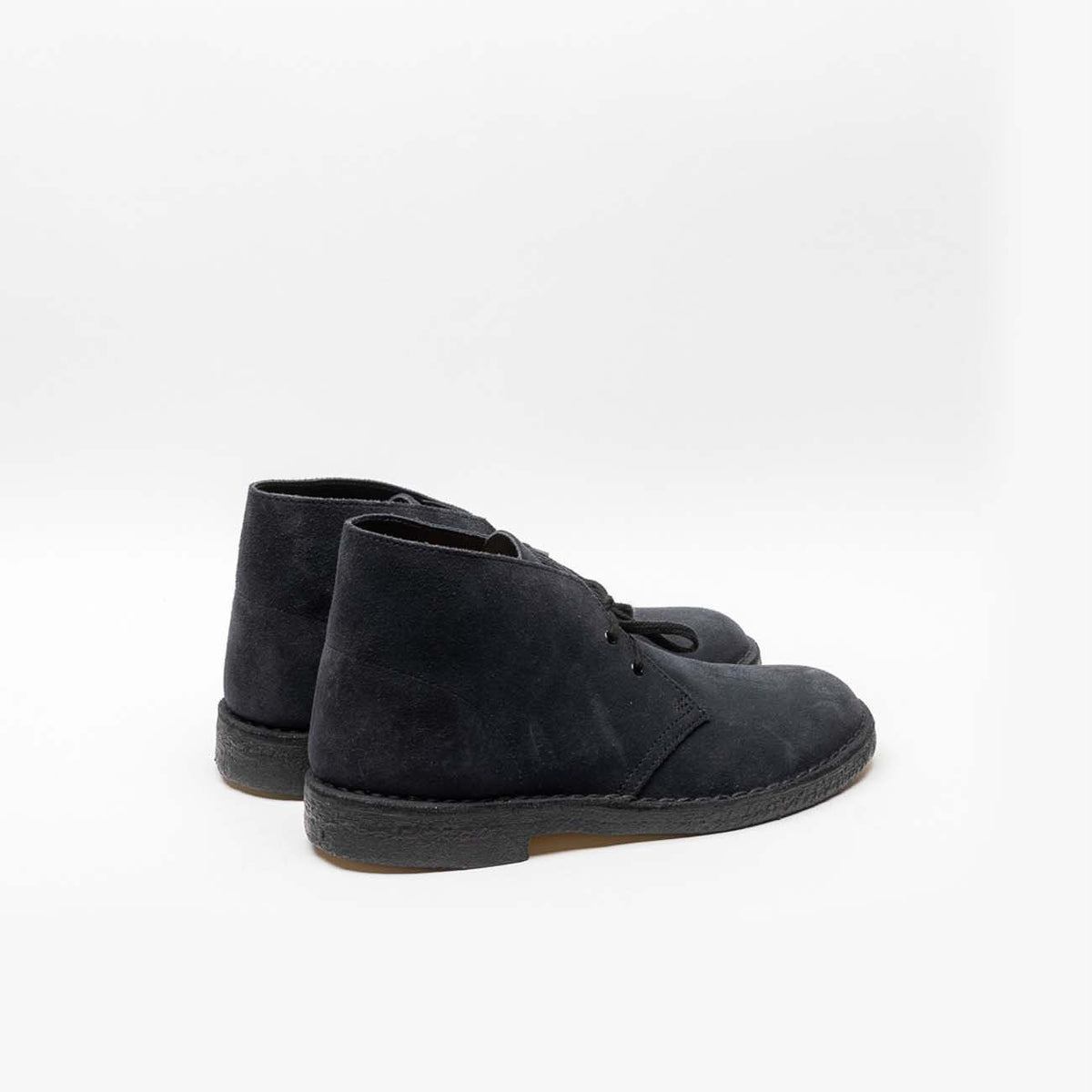 Clarks Desert Boot Chukka Boot In Blue Suede Borghini