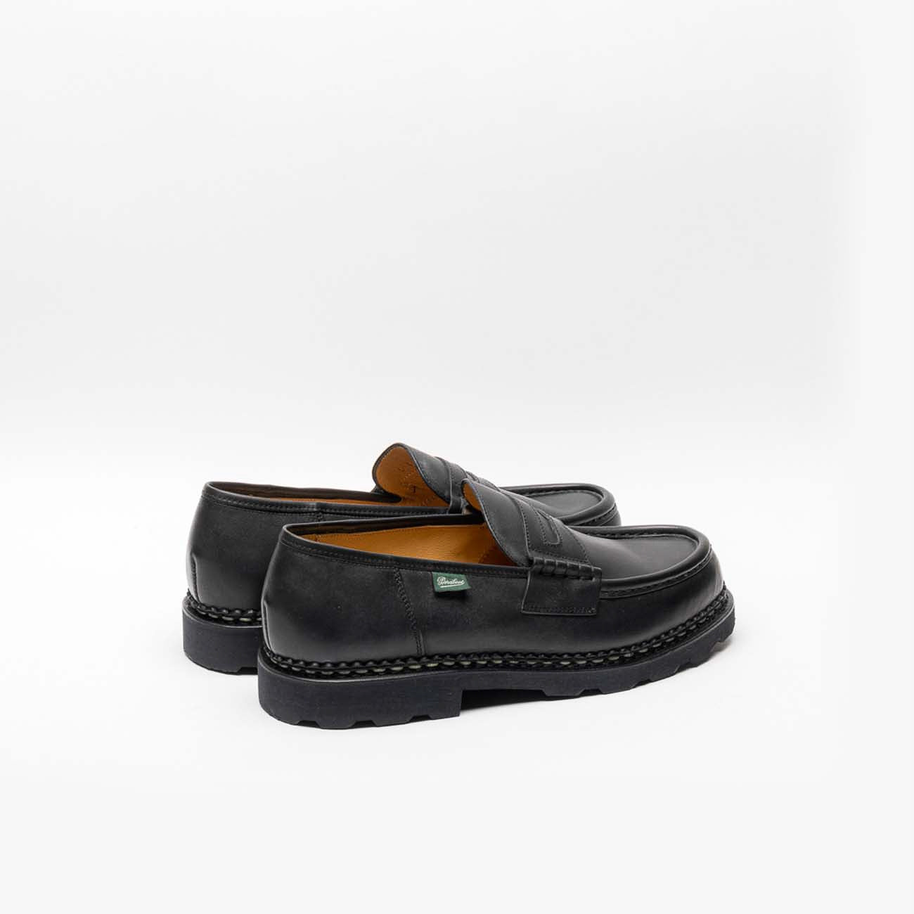 Paraboot Reims Marche moccasin in black leather – Borghini