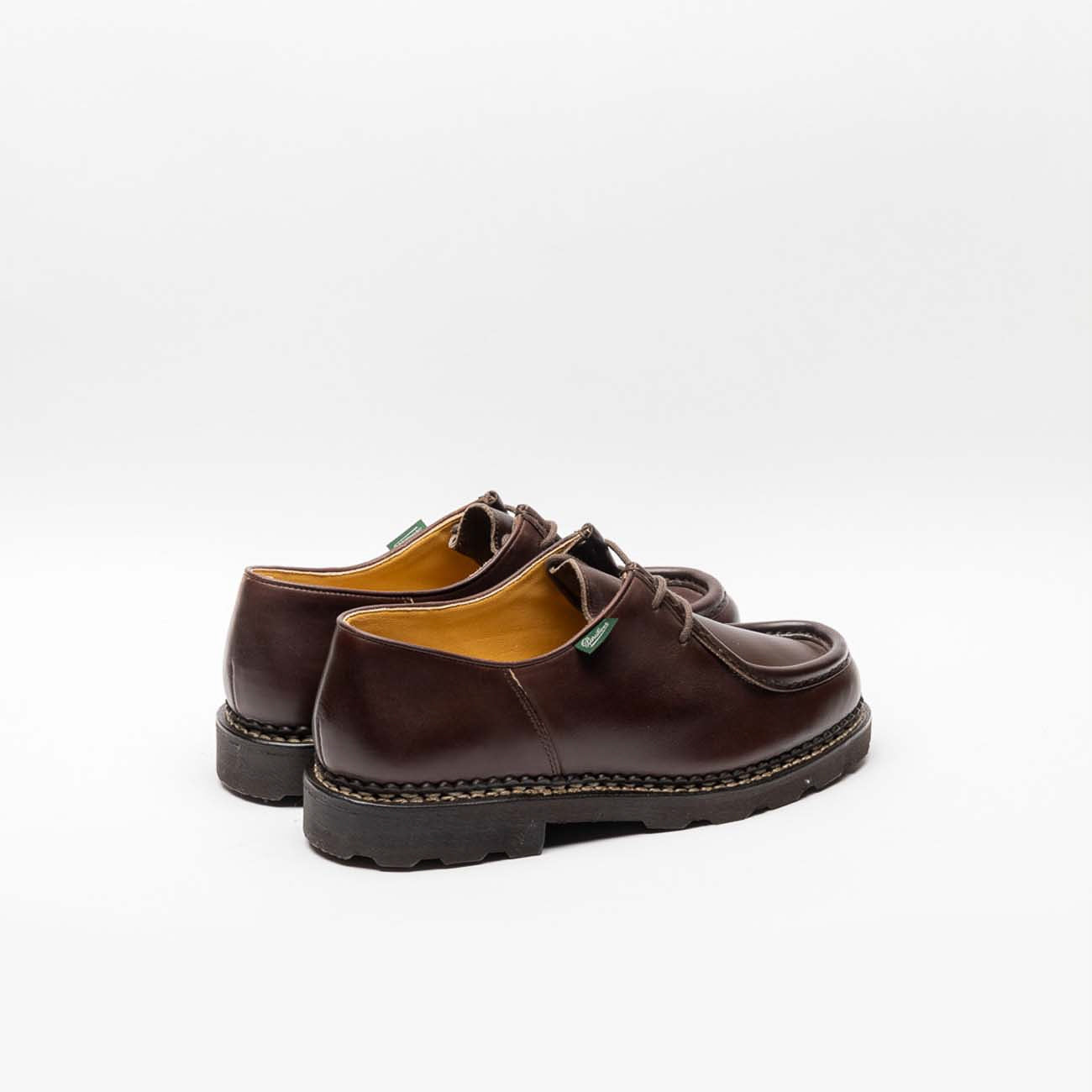 Paraboot Michael Marche II derby lace-up in brown leather (Lisse Cafè)