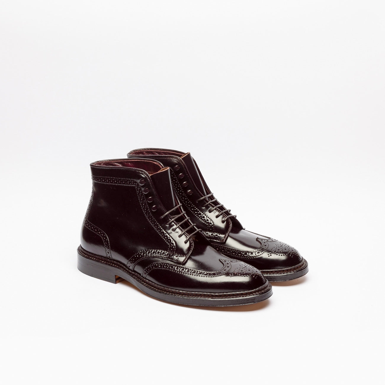 Alden 4461H derby ankle boot in burgundy leather