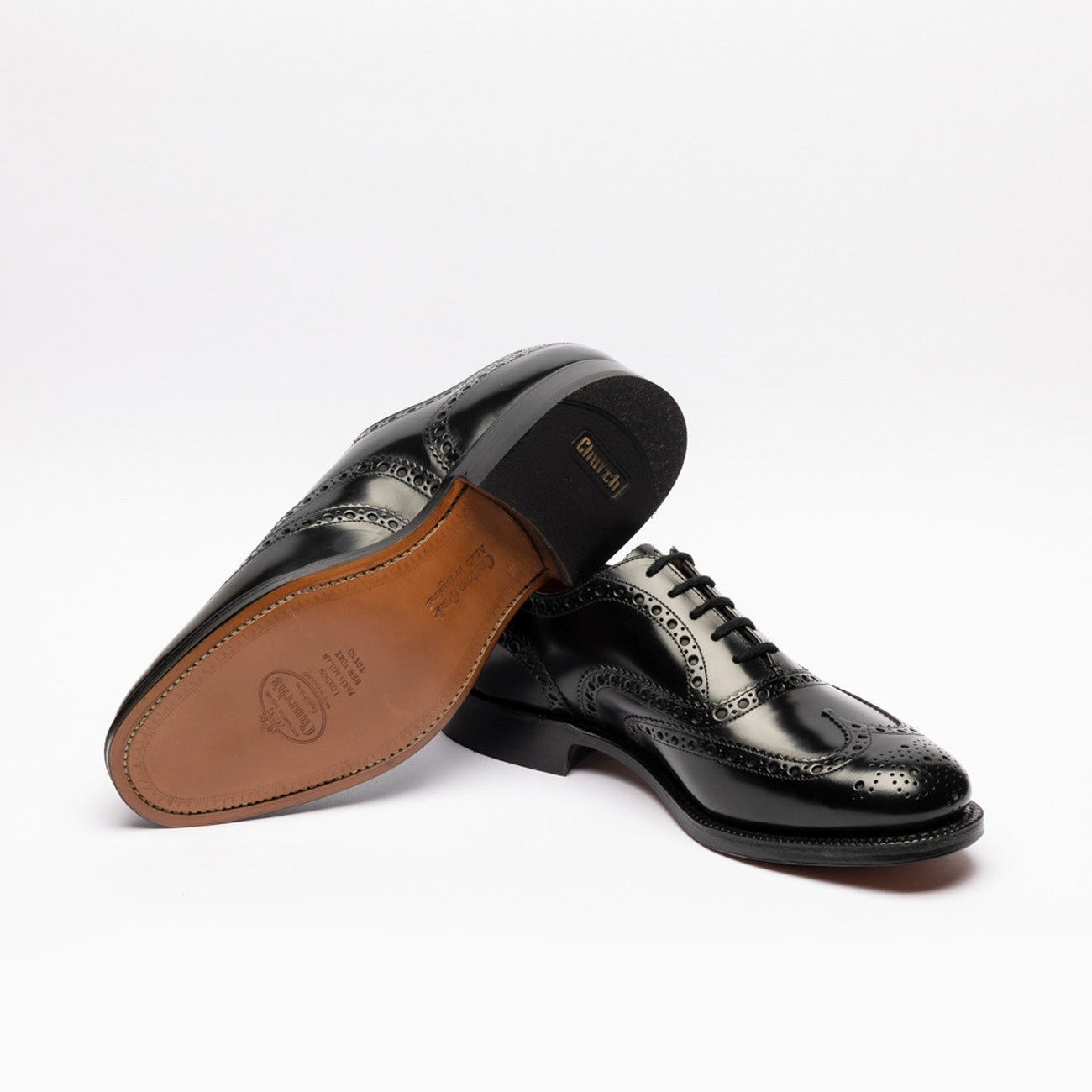 Church's Burwood 81 oxford lace-up in black brushed leather
