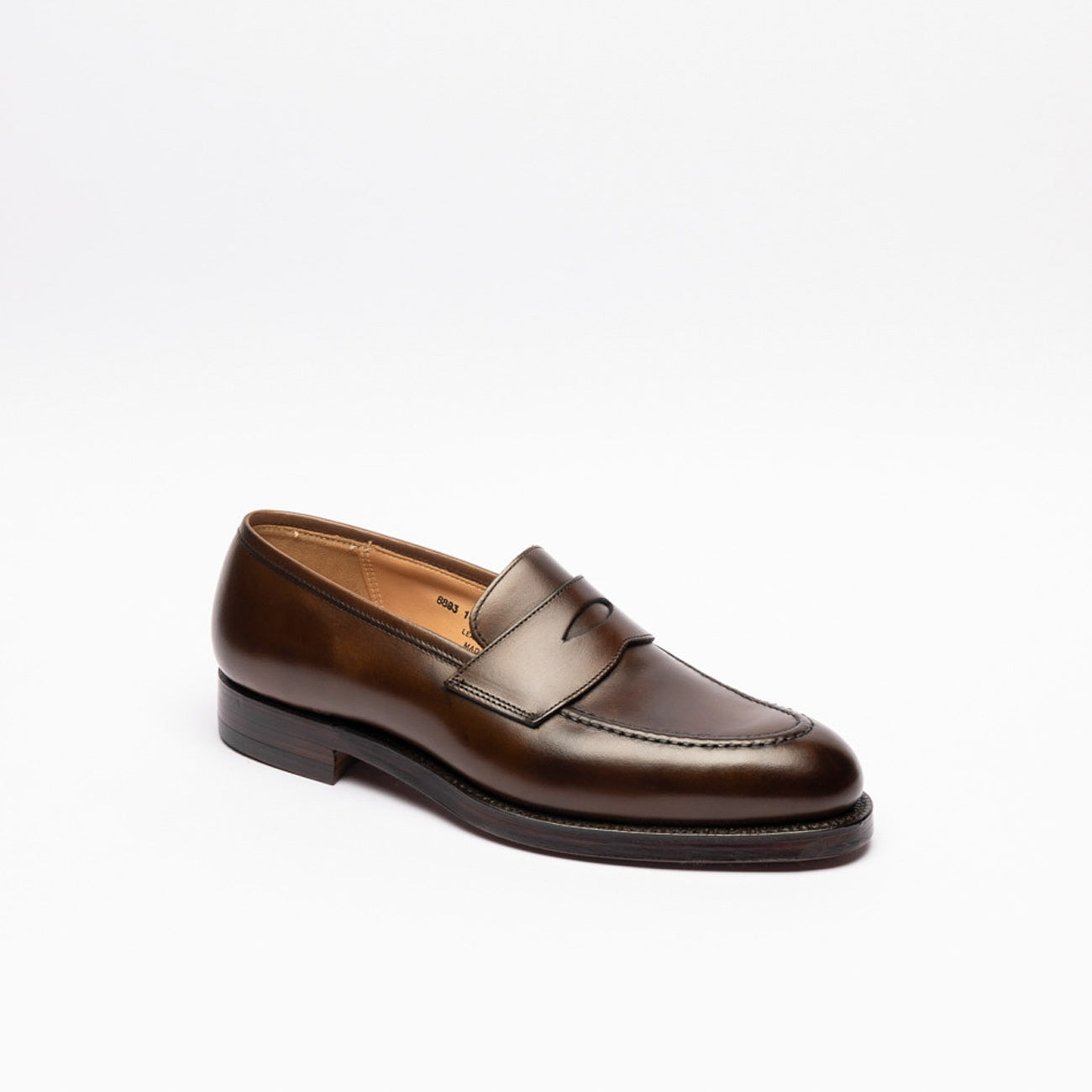 Crockett & Jones Henley penny loafer moccasin in brown leather – Borghini