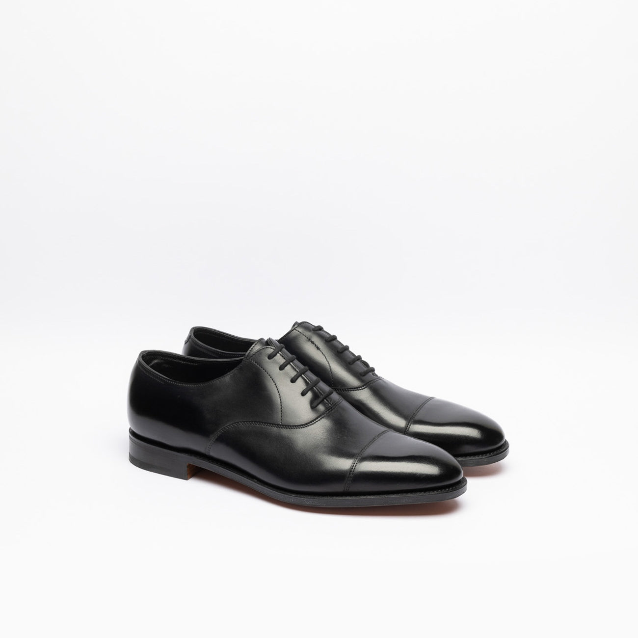 John Lobb City II oxford lace-up in black leather (Fitting E)