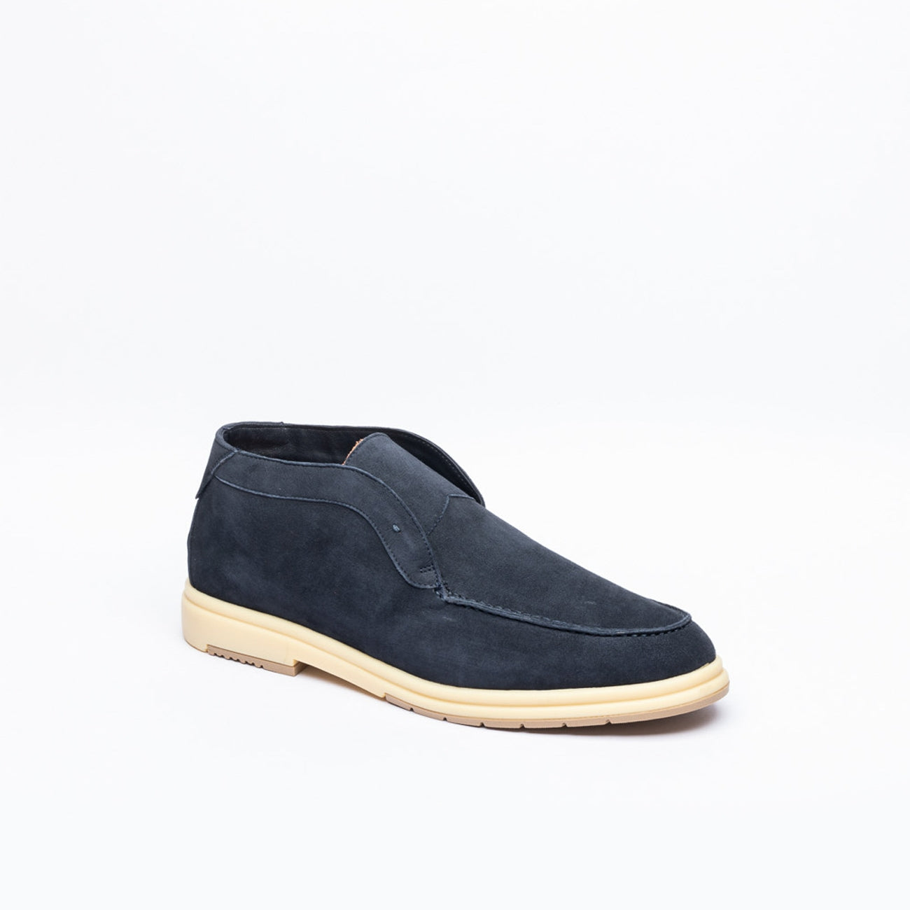 Polacco slip-on A. Ventura Zenith 90 in camoscio blu (Night blue)