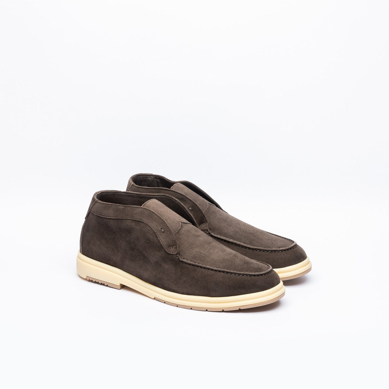 Polacco slip-on A. Ventura Zenith 90 in camoscio marrone (Ebano)