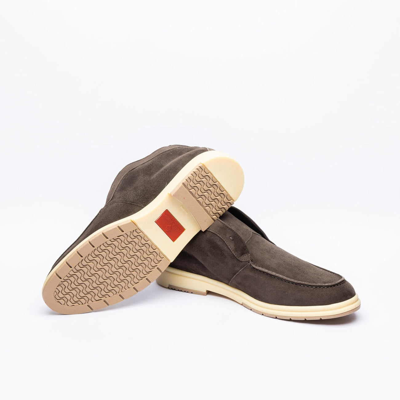 Polacco slip-on A. Ventura Zenith 90 in camoscio marrone (Ebano)