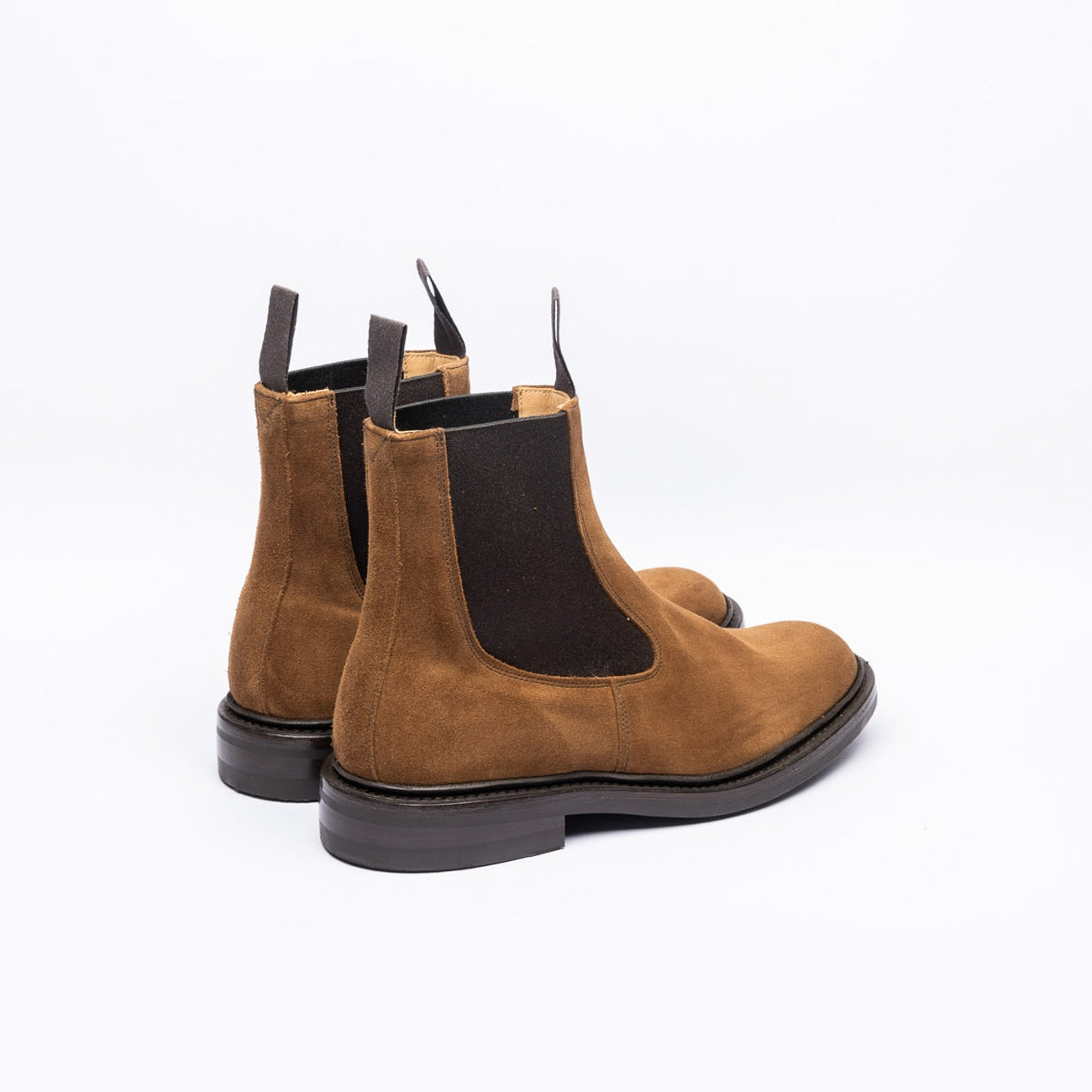 Tricker's Stephen chelsea boot in brown suede (Cubana castorino suede)