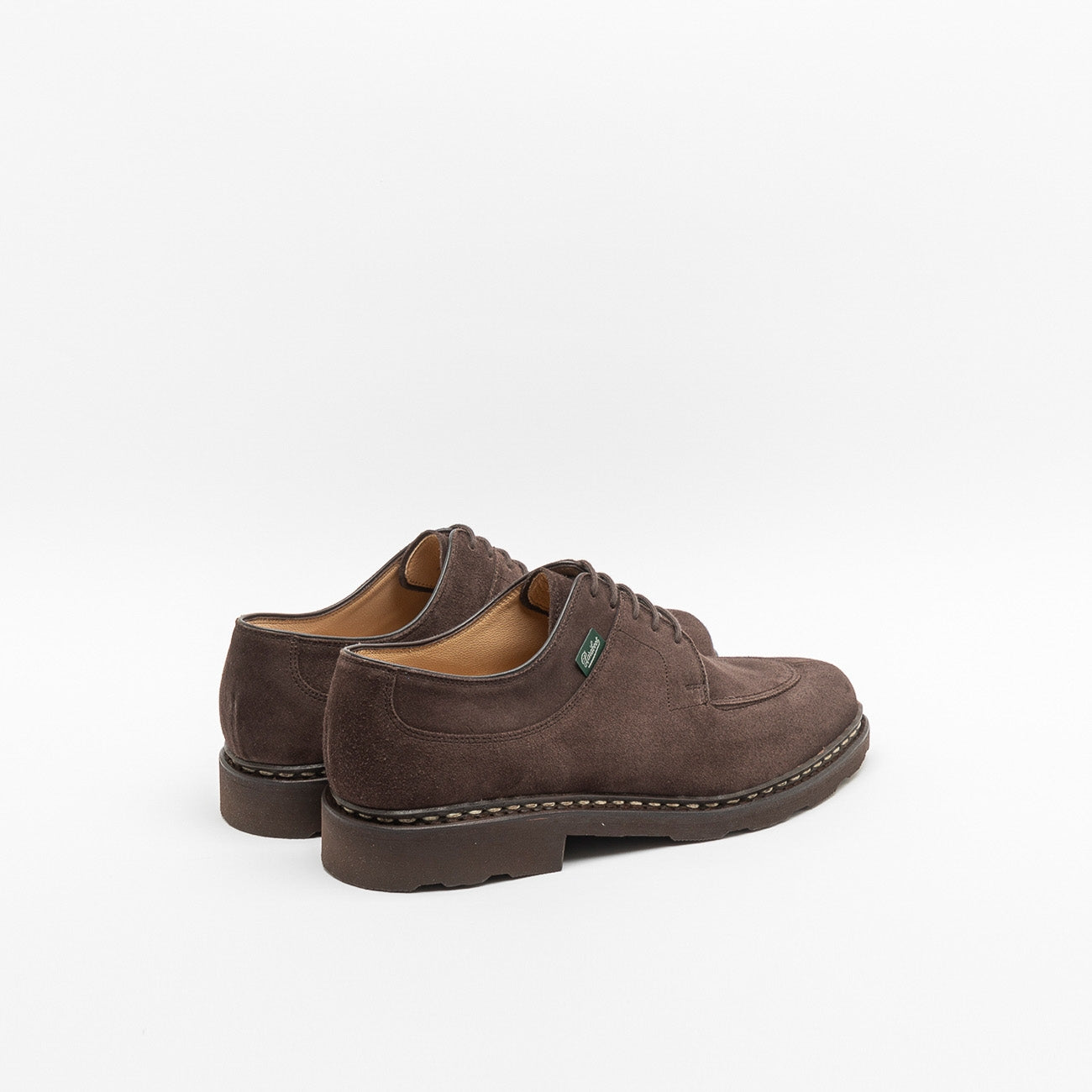 Paraboot Avignon Griff lace-up shoe in congo brown suede