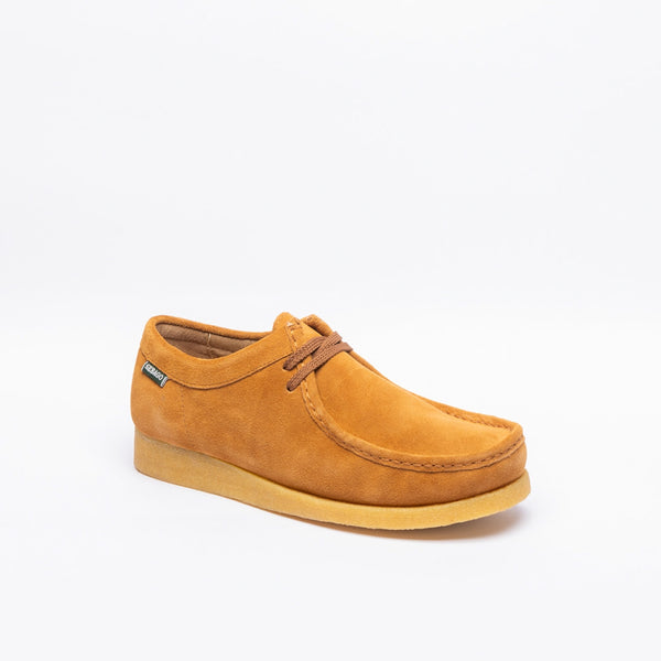 Sebago Koala Low derby lace-up in brown suede (Brown cognac)