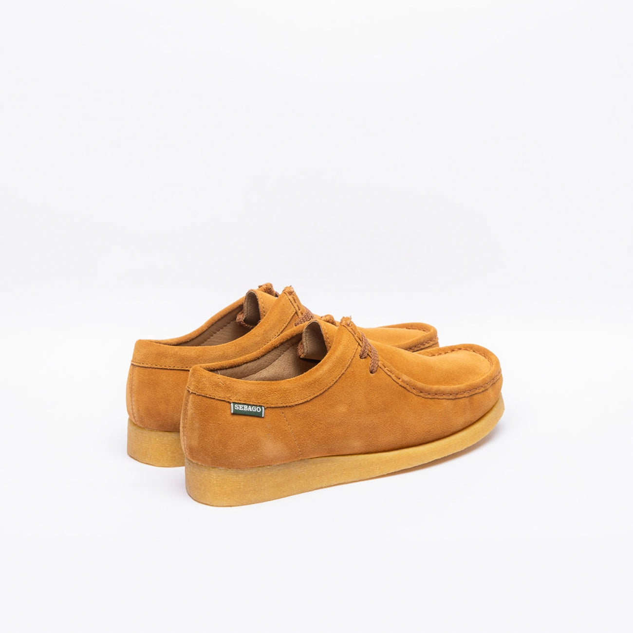 Sebago Koala Low derby lace up in brown suede Brown cognac