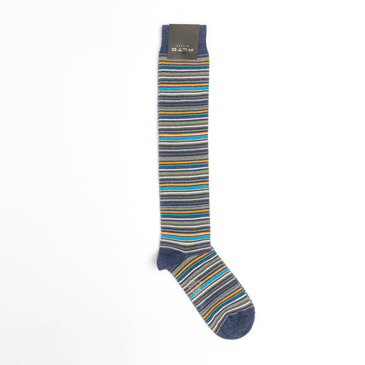 Calza Alto Milano Emerald Long in cotone multicolor