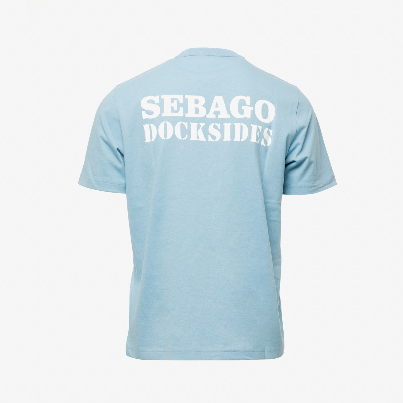 T-shirt a maniche corte Sebago Tillers in cotone azzurro