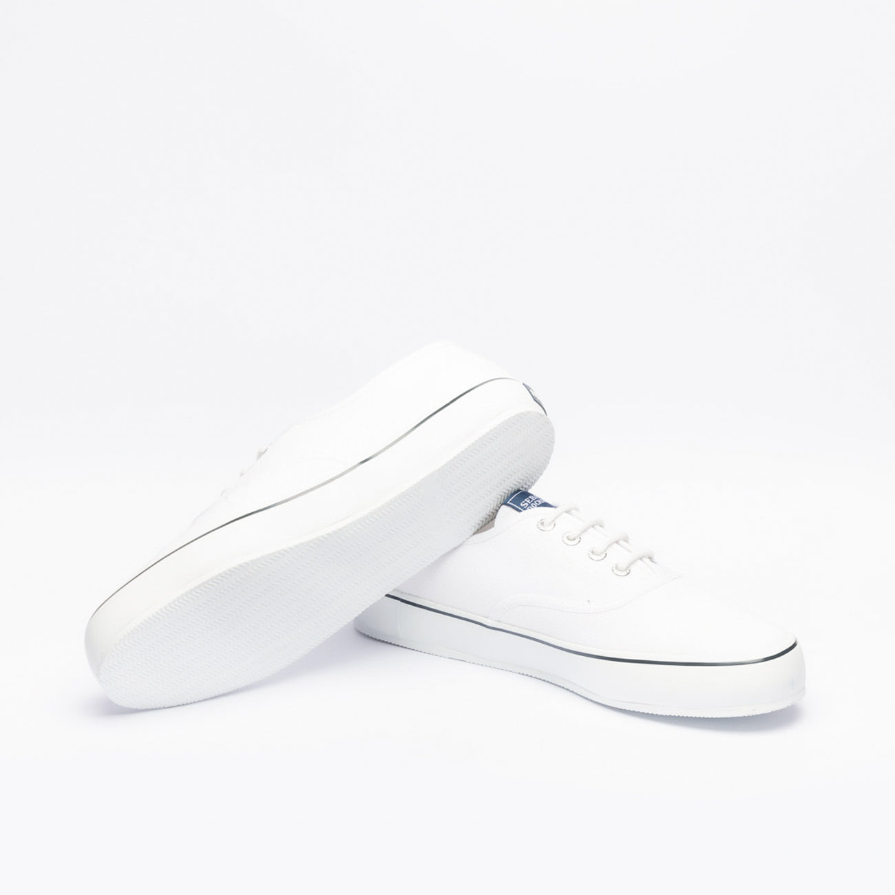 Sneaker da barca Sebago Deck4all in tessuto bianco
