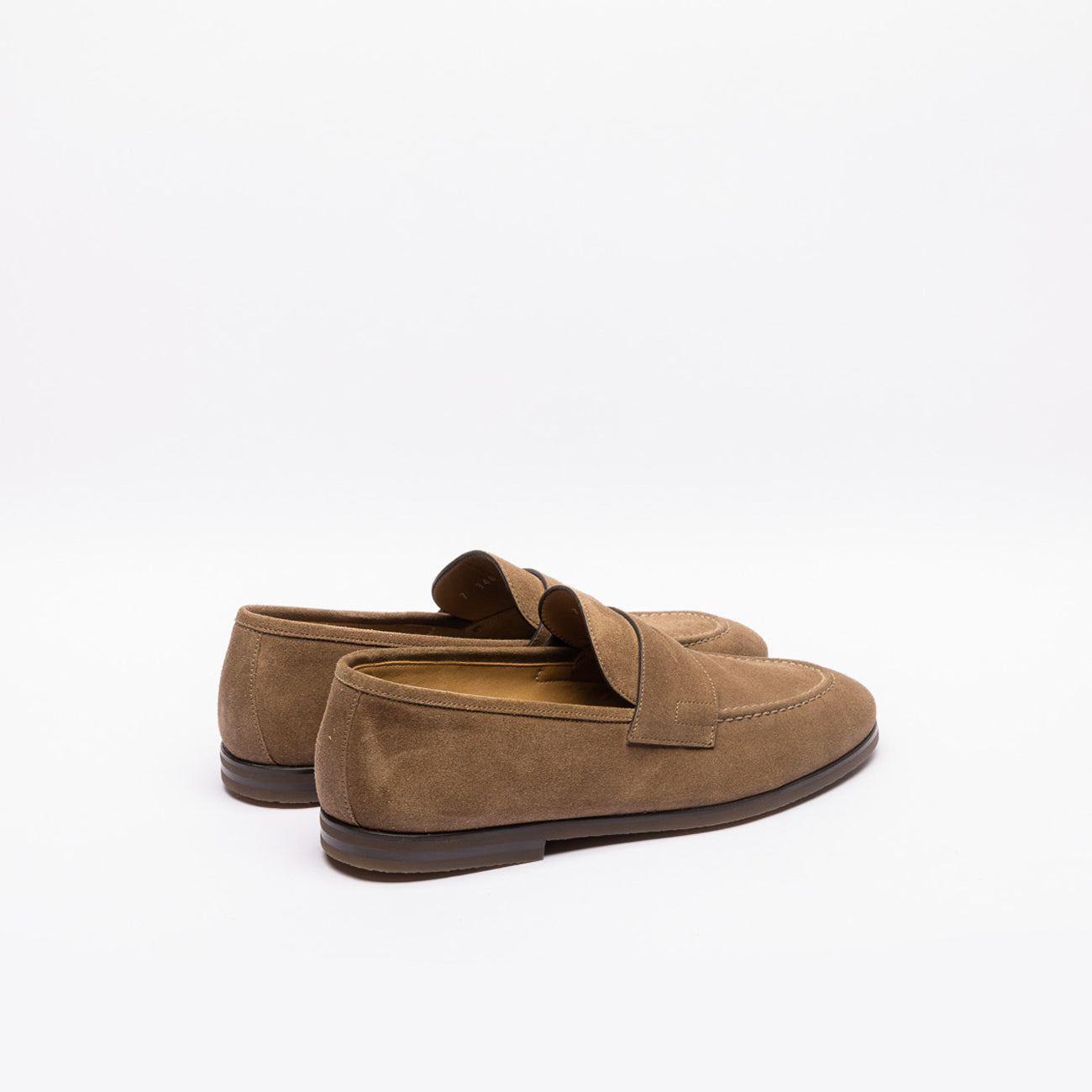 Barrett 221021 penny loafers in beige suede