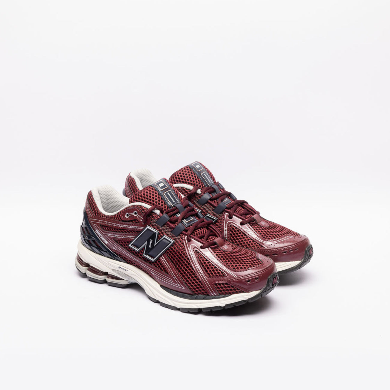 New Balance 1906R burgundy leather and fabric fashion running sneaker