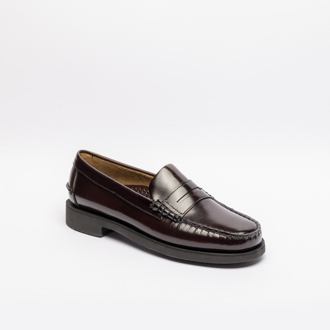 Mocassino Penny Sebago Dan Po in pelle bordeaux